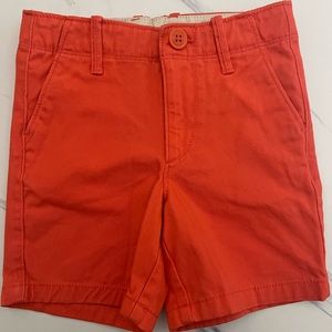 Salmon colored toddler shorts